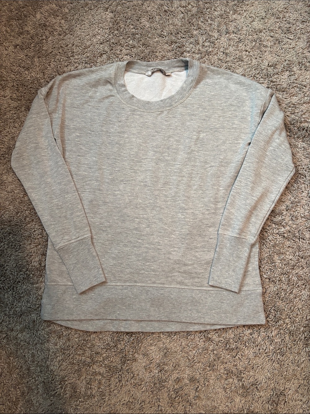 Athleta Light Gray Crewneck Sweatshirt